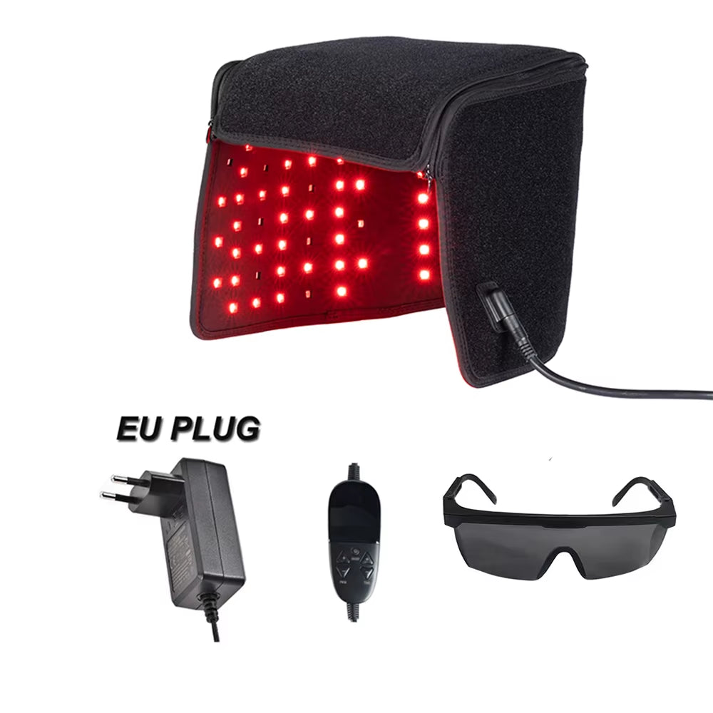 LED Red Light Therapy Hat for Hair Growth Red & Infrared Light Hair Growth Cap for Hair Loss Promote Hair Fast Regrow Care Cap