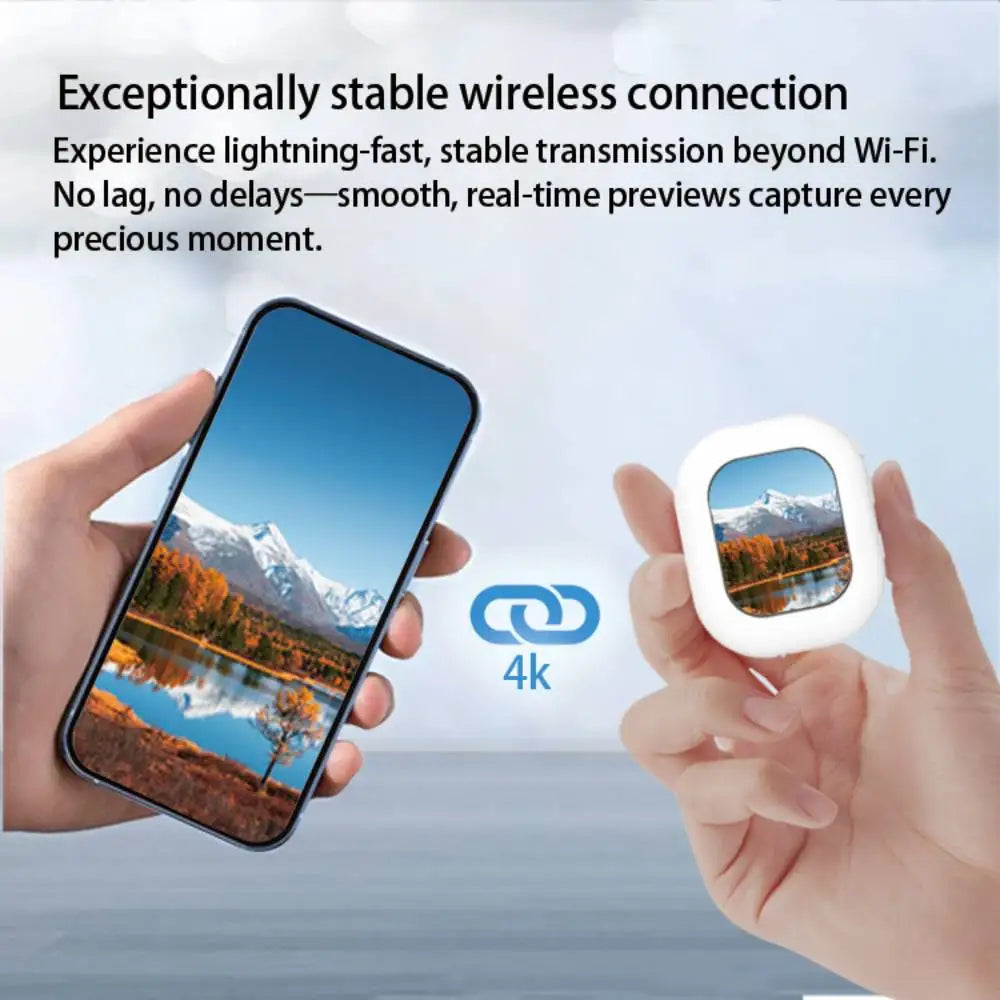 Mini Wireless Selfie Monitor Screen,Magnetic 4K Selfie Monitor Screen with Vlog Live Stream /Selfies ,For Iphone/Android