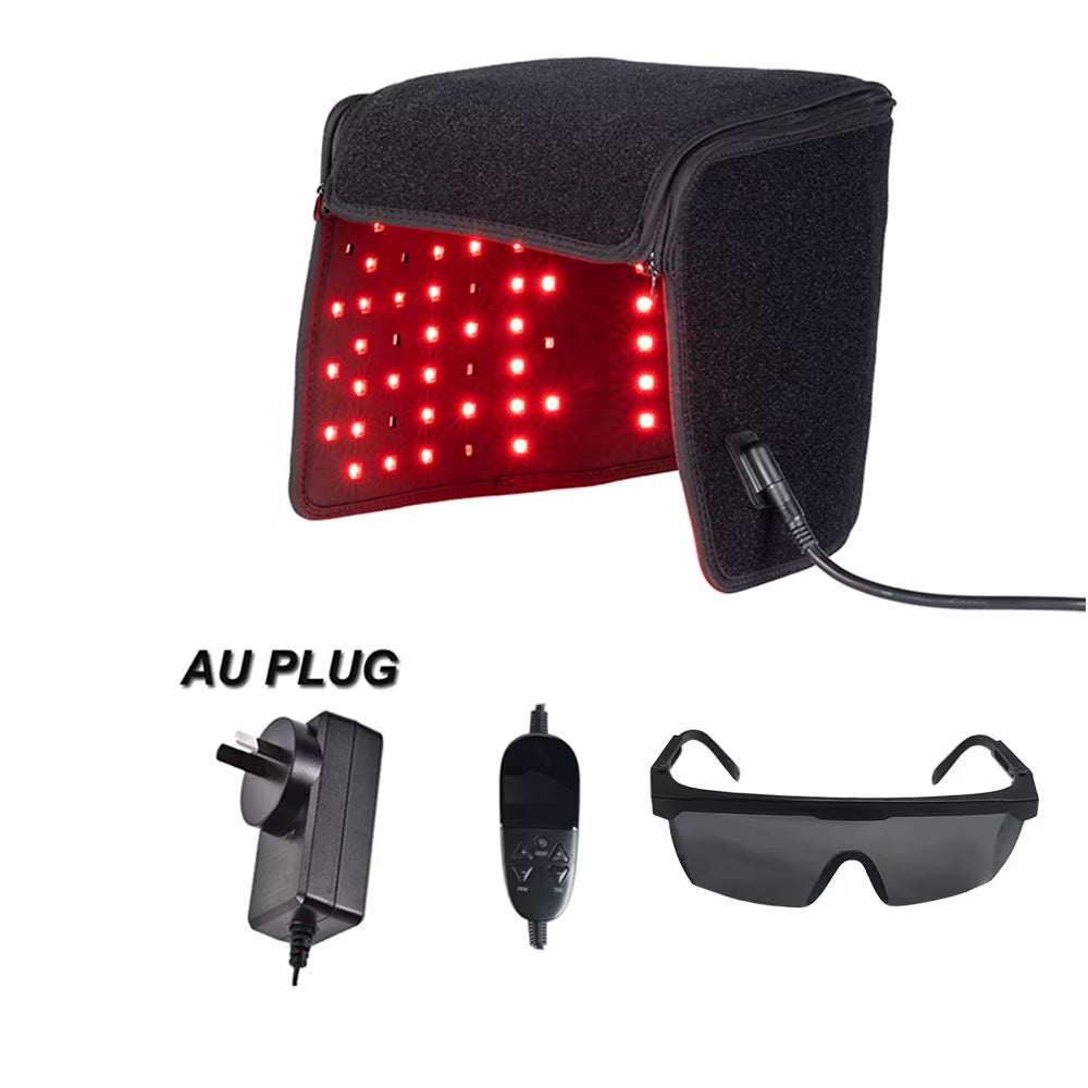 LED Red Light Therapy Hat for Hair Growth Red & Infrared Light Hair Growth Cap for Hair Loss Promote Hair Fast Regrow Care Cap