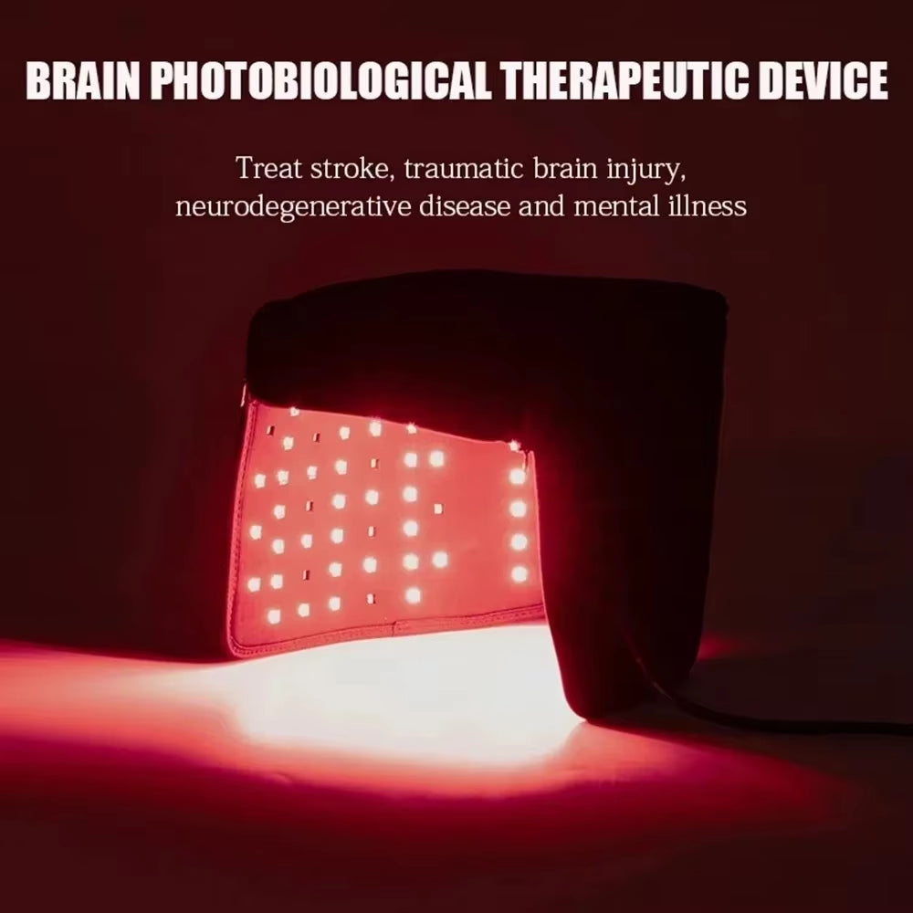 LED Red Light Therapy Hat for Hair Growth Red & Infrared Light Hair Growth Cap for Hair Loss Promote Hair Fast Regrow Care Cap