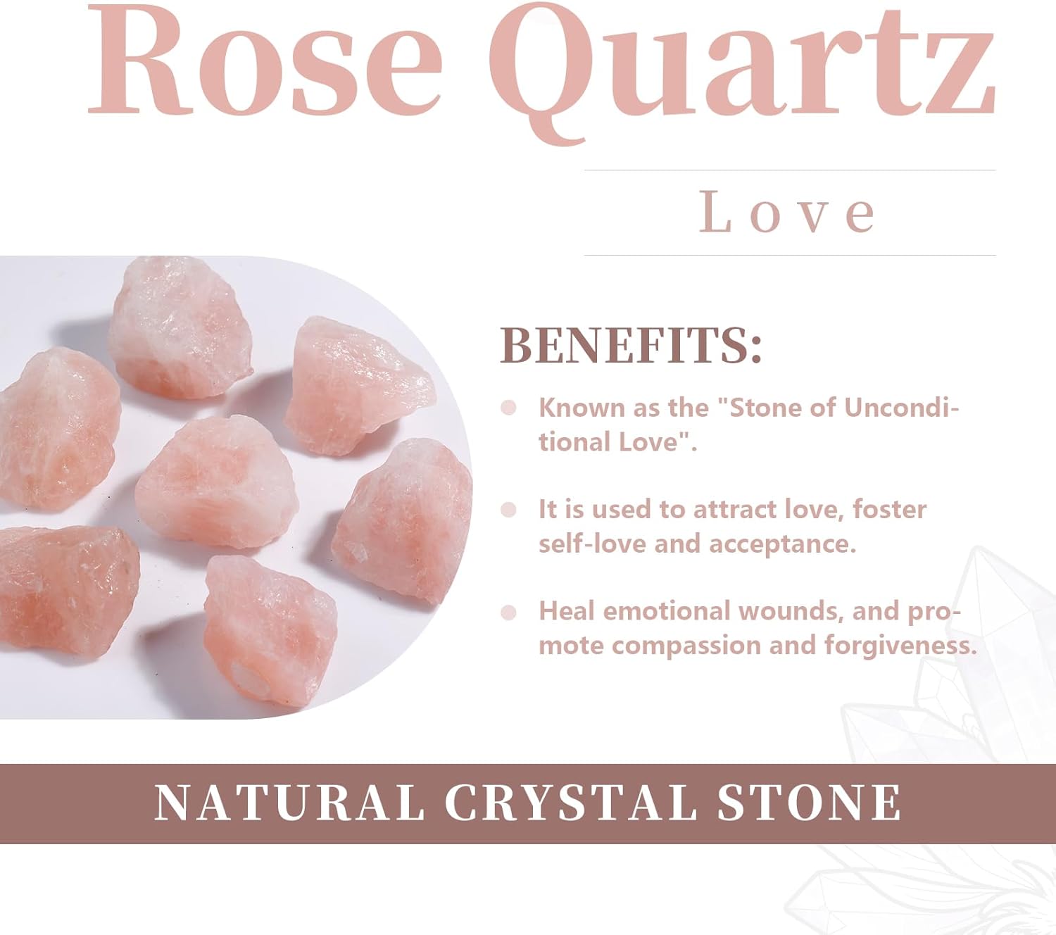 rockcloud 4PCS Rose Quartz Heart Love Stones Polished Engraved Pocket Stone | Palm Stones for Reiki Balancing, Healing Crystal Grids, 0.98 inch, Meditation Kits, Crystal Collection, Home Desk Decoration