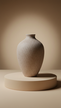 Minimalist Ceramic Vase—Fogstone Finish