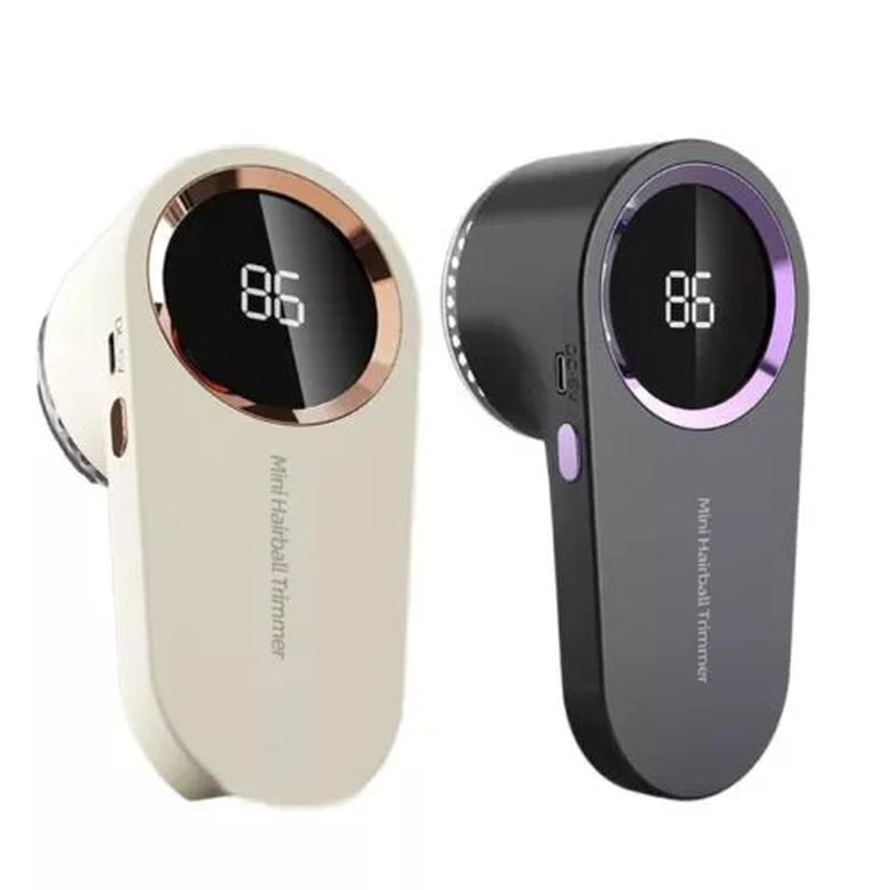 Digital Display Electric Lint Remover for Clothes - Electric Hairball Trimmer with LED Digital Display USB Charging Pellet Removes Lint from Clothes