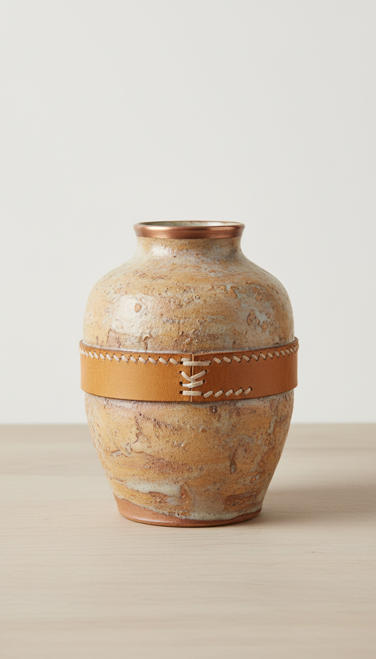 Hand-Finished Ceramic Silhouette Vase