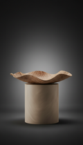 Coconut-Leather Sculptural Tray