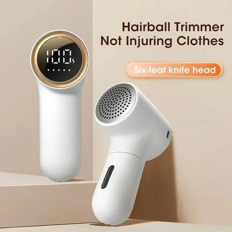 Digital Display Electric Lint Remover for Clothes - Electric Hairball Trimmer with LED Digital Display USB Charging Pellet Removes Lint from Clothes