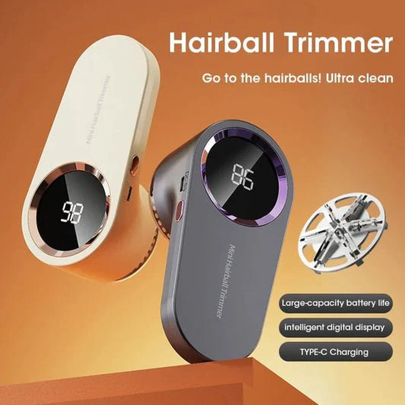 Digital Display Electric Lint Remover for Clothes - Electric Hairball Trimmer with LED Digital Display USB Charging Pellet Removes Lint from Clothes